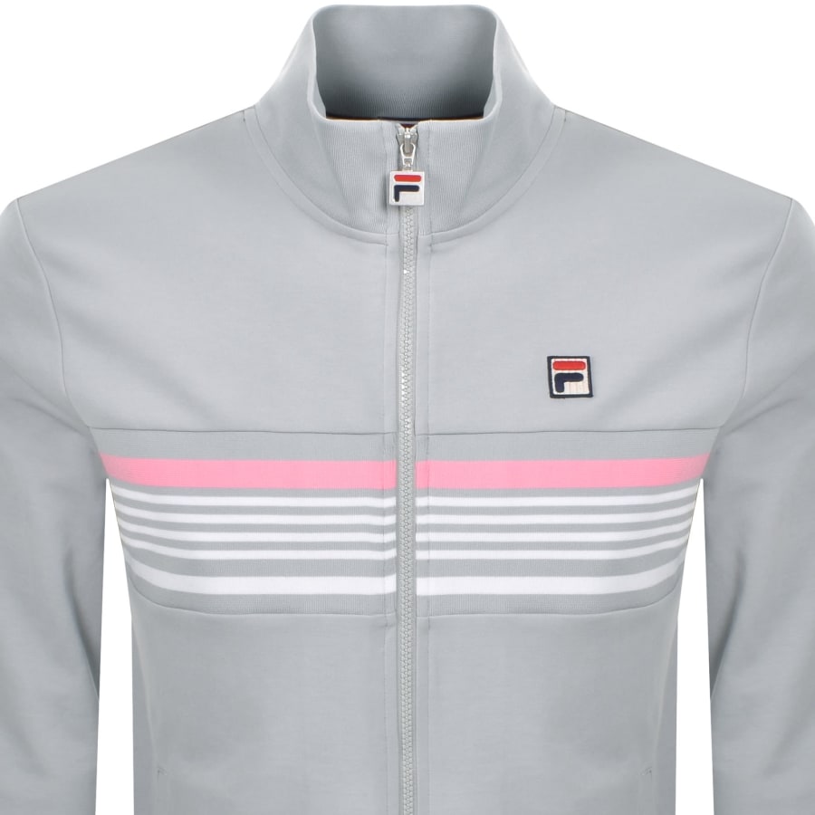 Image number 2 for Fila Vintage Vasco Full Zip Track Top Grey
