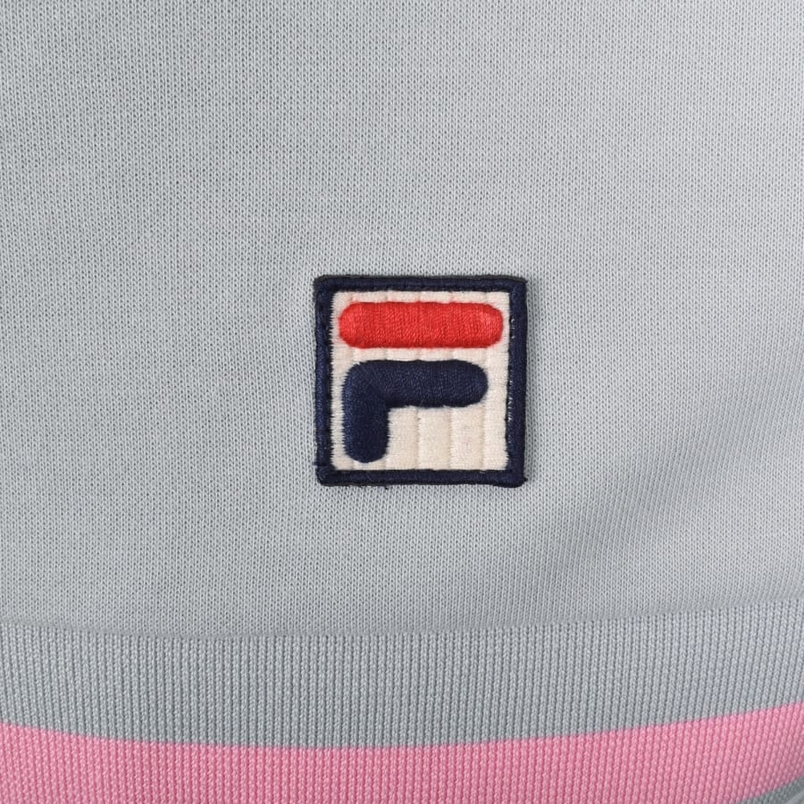 Image number 3 for Fila Vintage Vasco Full Zip Track Top Grey