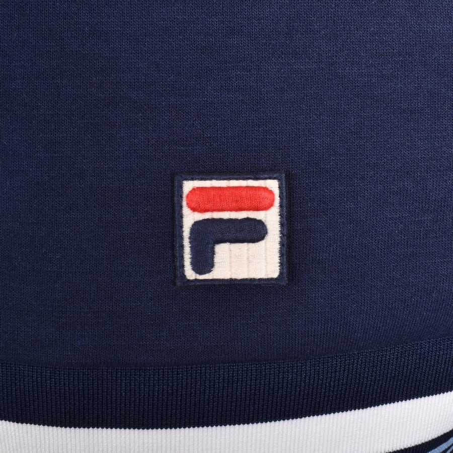 Image number 3 for Fila Vintage Vasco Full Zip Track Top Navy