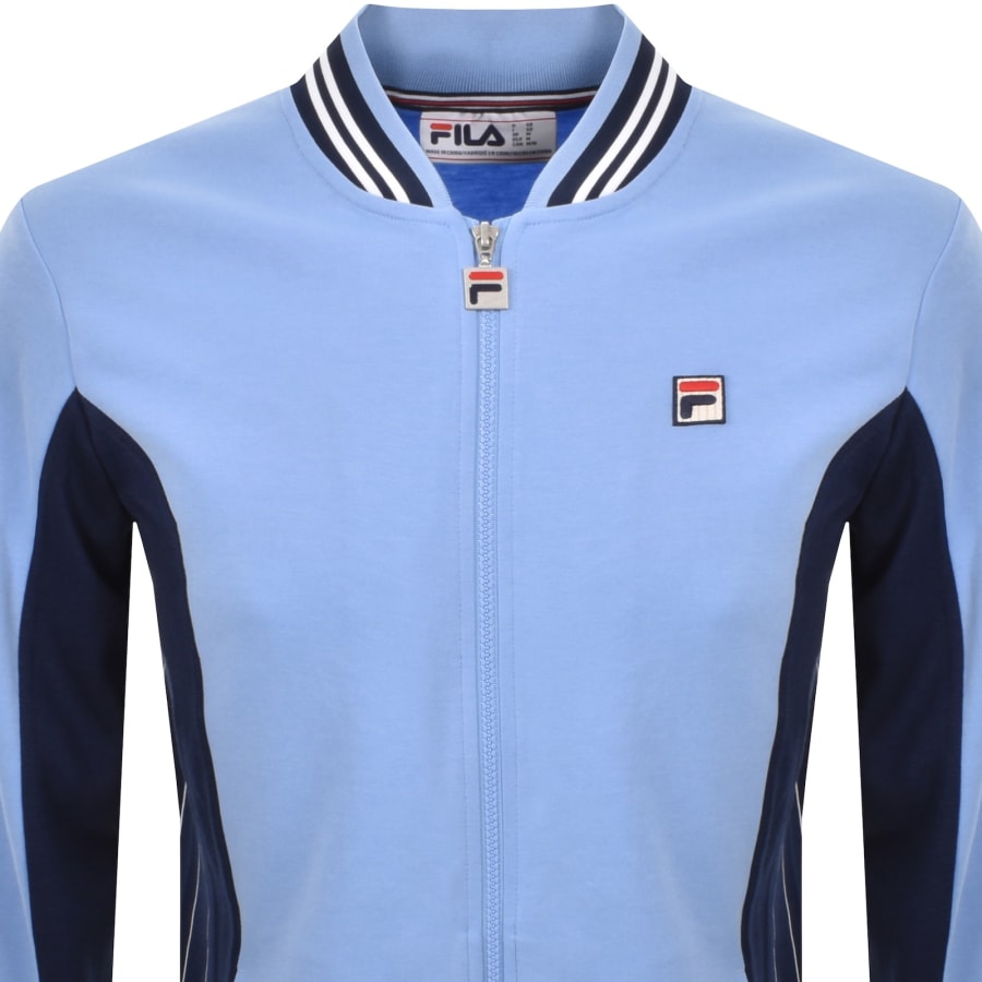 Image number 2 for Fila Vintage Settanta Zip Track Top Blue