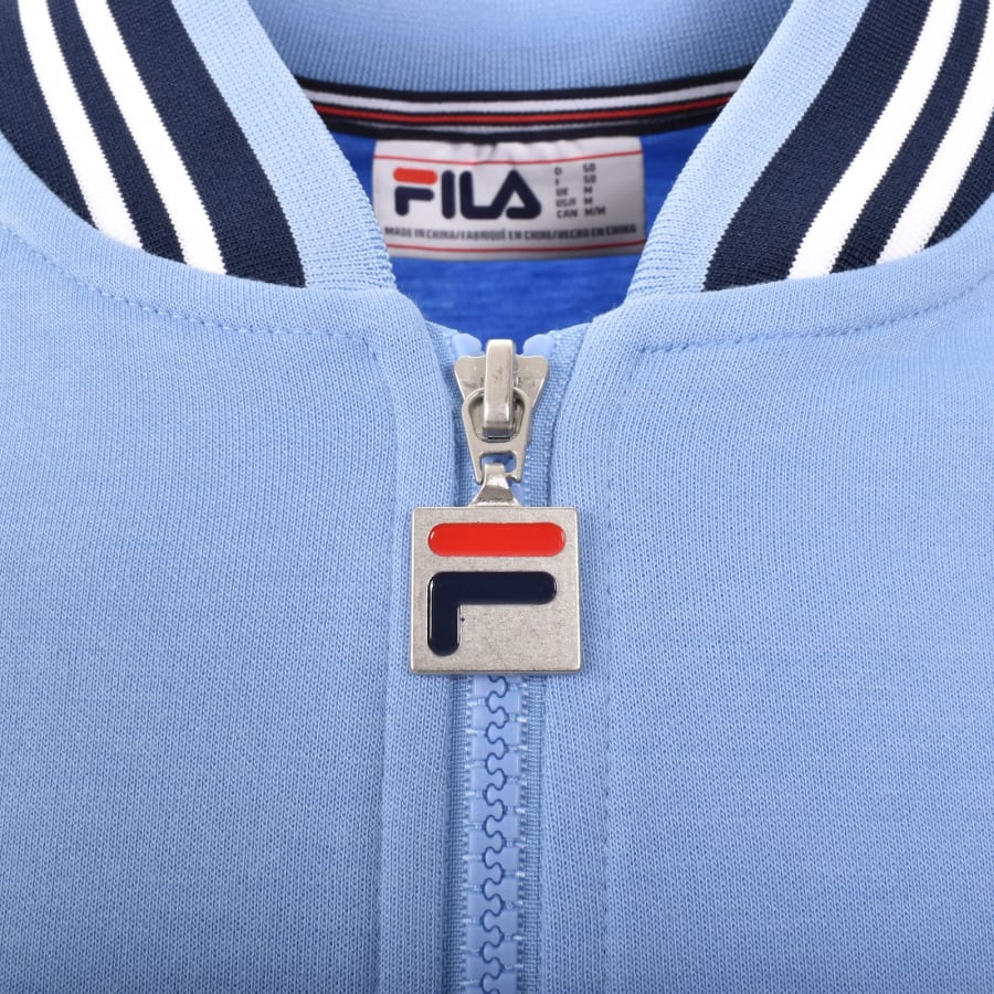 Image number 4 for Fila Vintage Settanta Zip Track Top Blue