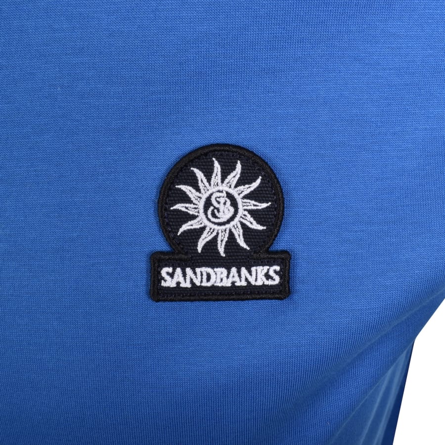 Image number 3 for Sandbanks Badge Logo T Shirt Blue