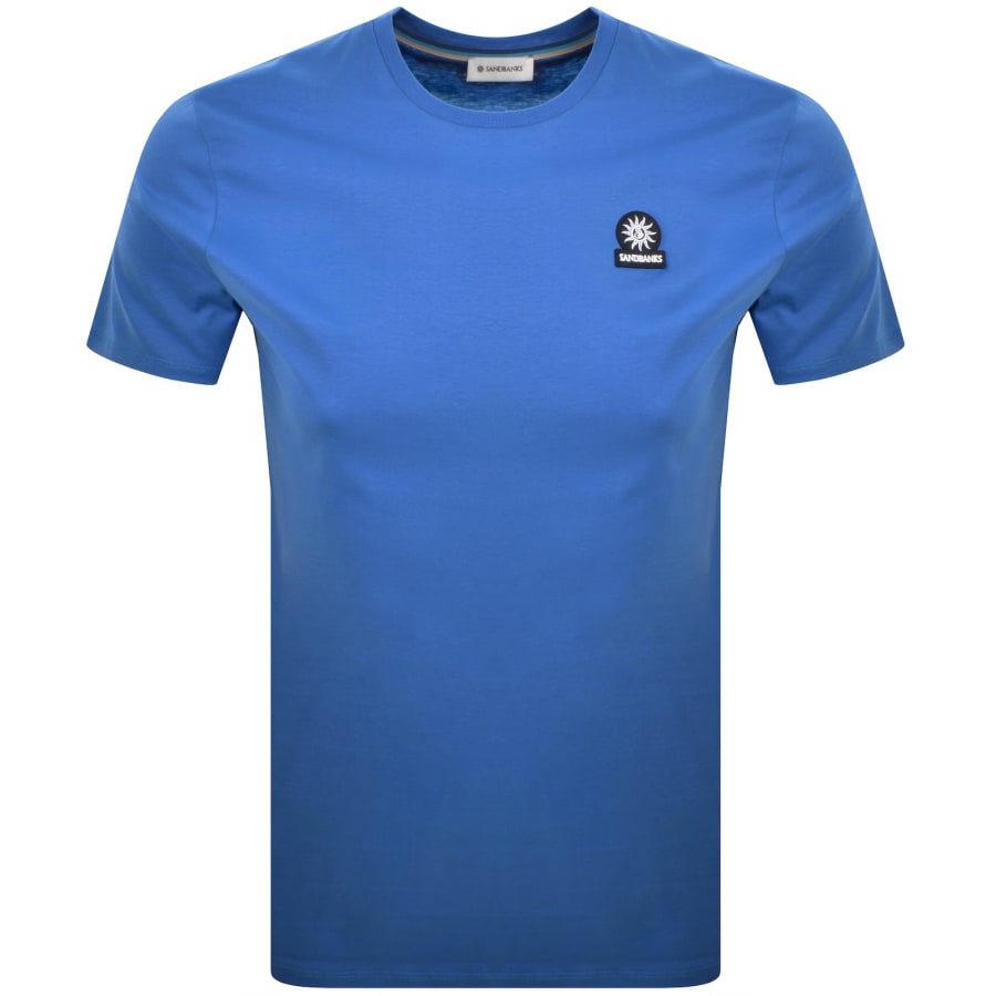 Image number 1 for Sandbanks Badge Logo T Shirt Blue