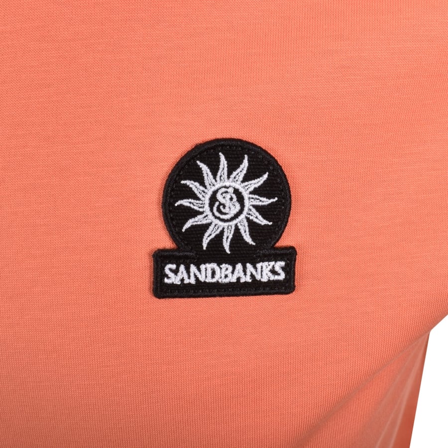 Image number 3 for Sandbanks Badge Logo T Shirt Orange