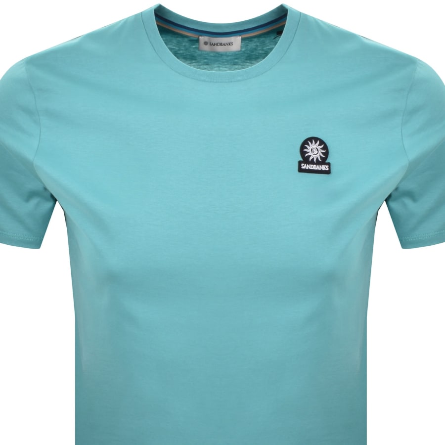 Image number 2 for Sandbanks Badge Logo T Shirt Blue