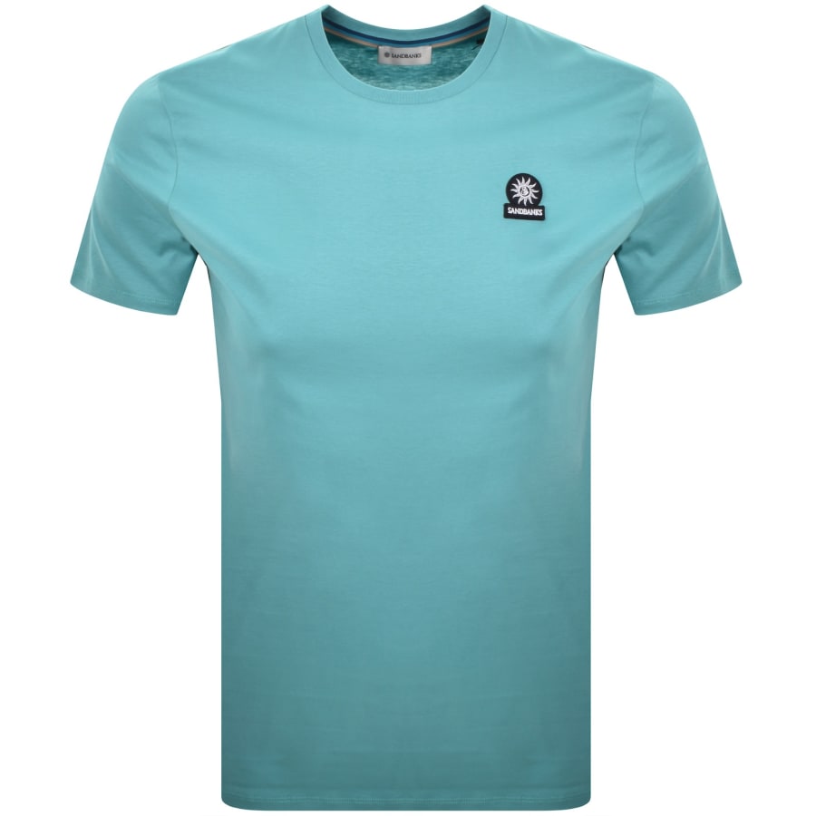Image number 1 for Sandbanks Badge Logo T Shirt Blue
