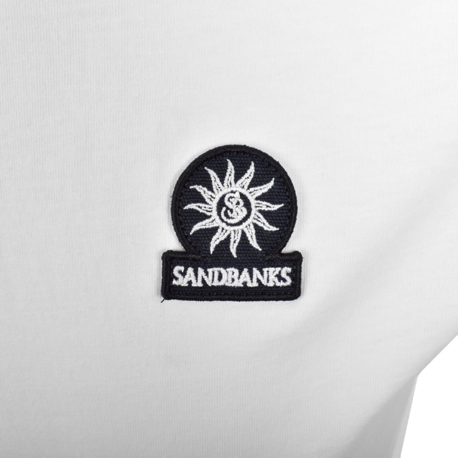 Image number 3 for Sandbanks Relaxed Panel T Shirt White