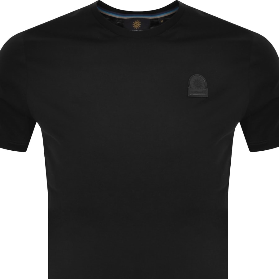 Image number 2 for Sandbanks Rubberised Badge Logo T Shirt Black