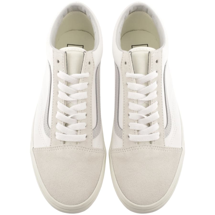Image number 3 for Vans Old Skool Canvas Trainers White