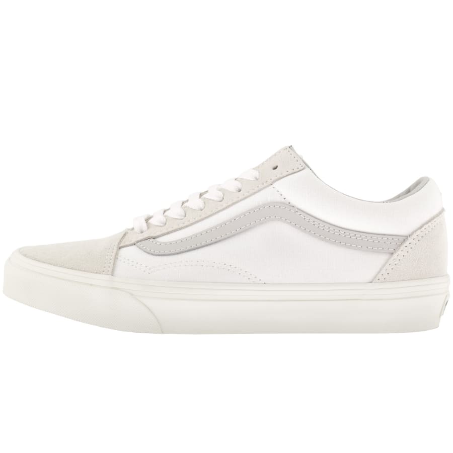 Image number 1 for Vans Old Skool Canvas Trainers White