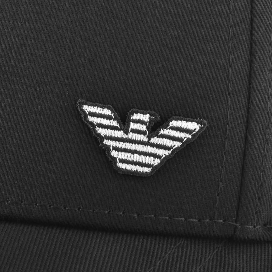 Image number 4 for Emporio Armani Baseball Logo Cap Black