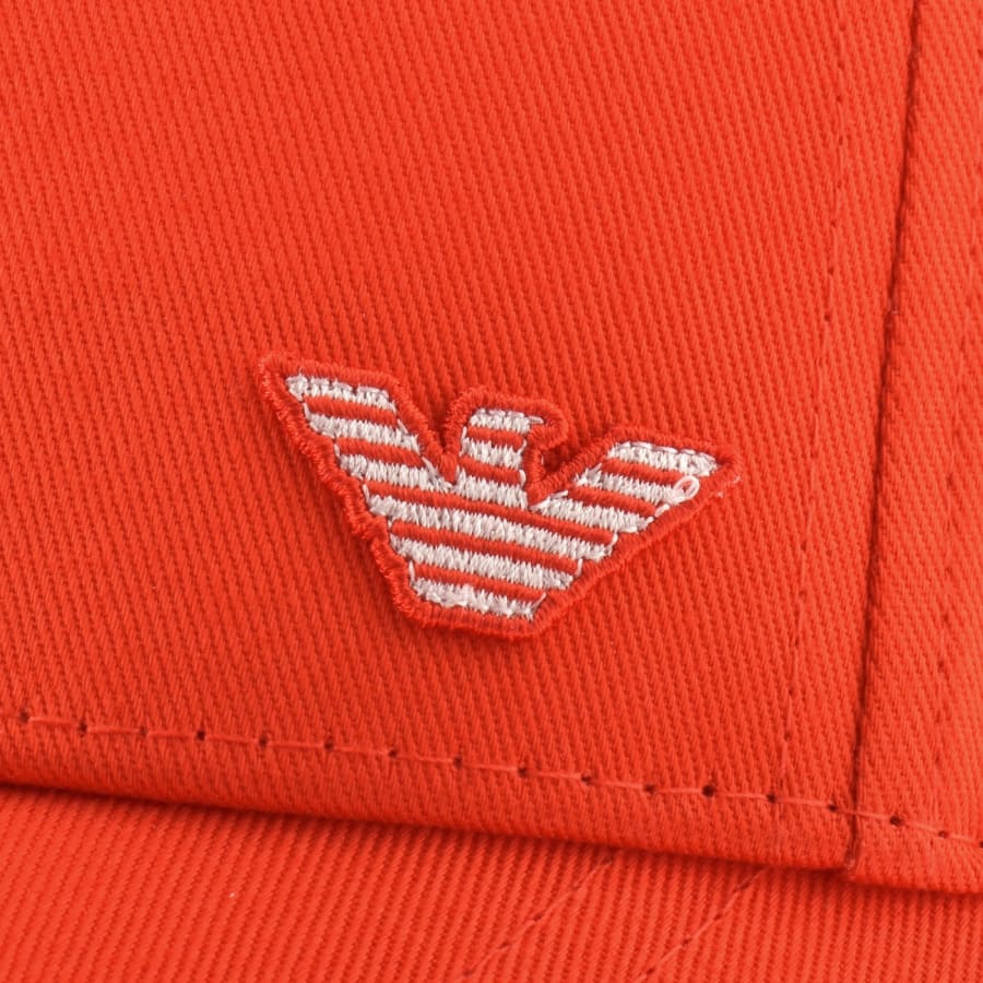 Image number 4 for Emporio Armani Baseball Logo Cap Orange