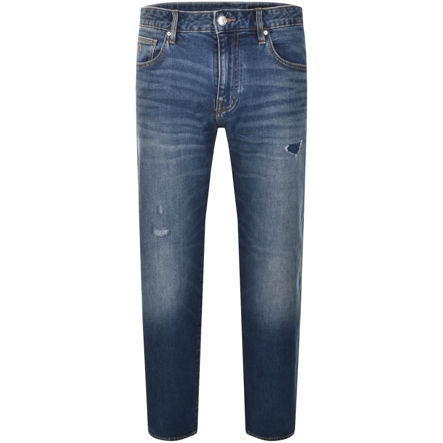 Image number 2 for Armani Exchange J13 Slim Fit Jeans Blue