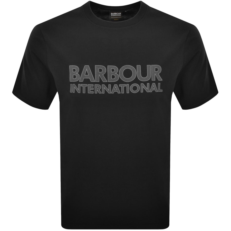 Image number 1 for Barbour International Graphic T Shirt Black