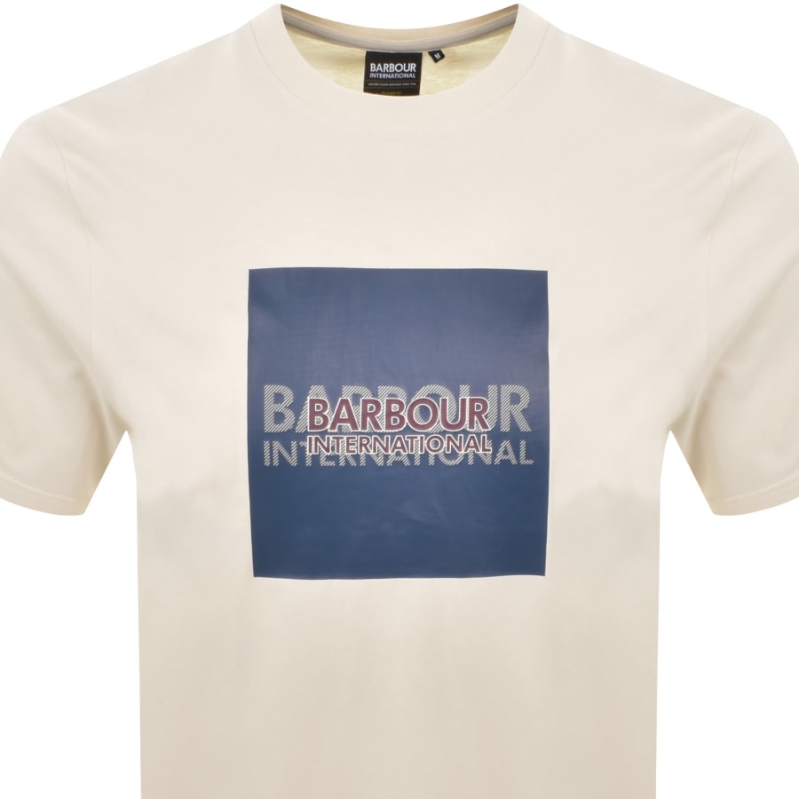 Image number 2 for Barbour International Moakes Graphic T Shirt Cream
