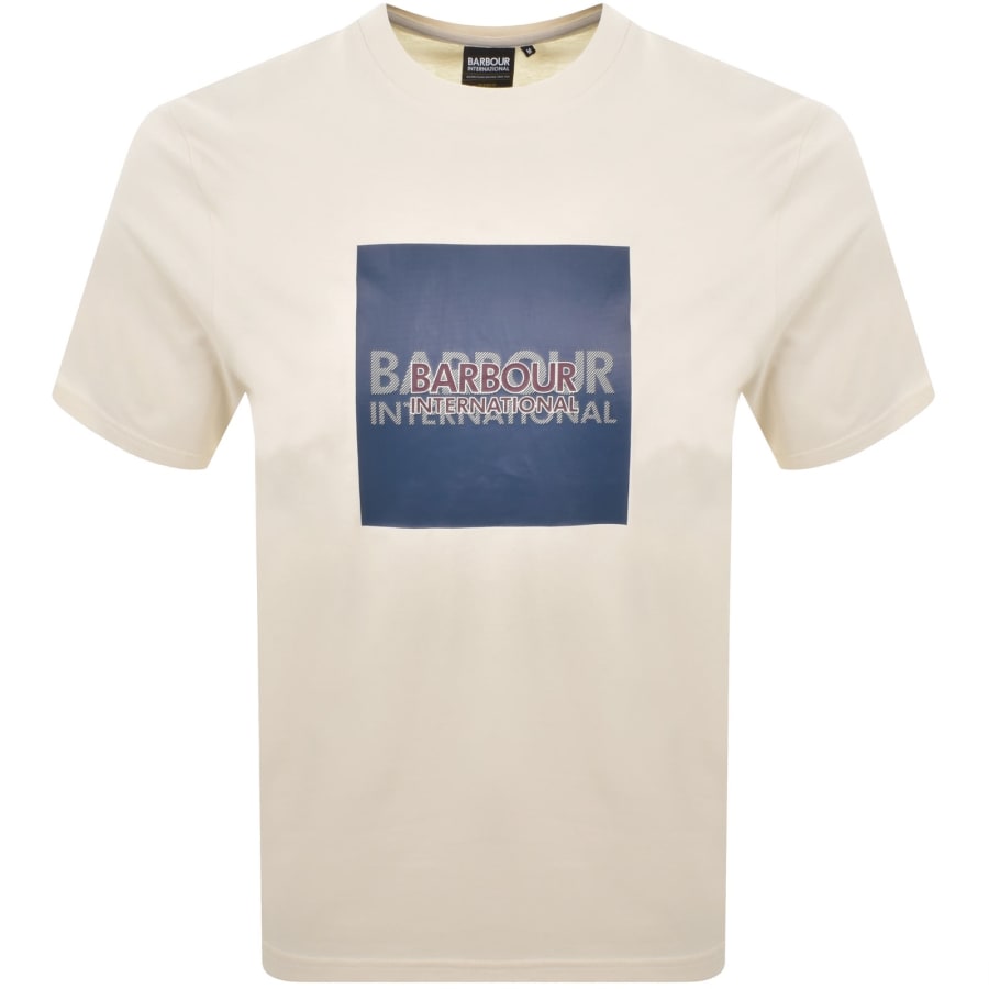Image number 1 for Barbour International Moakes Graphic T Shirt Cream