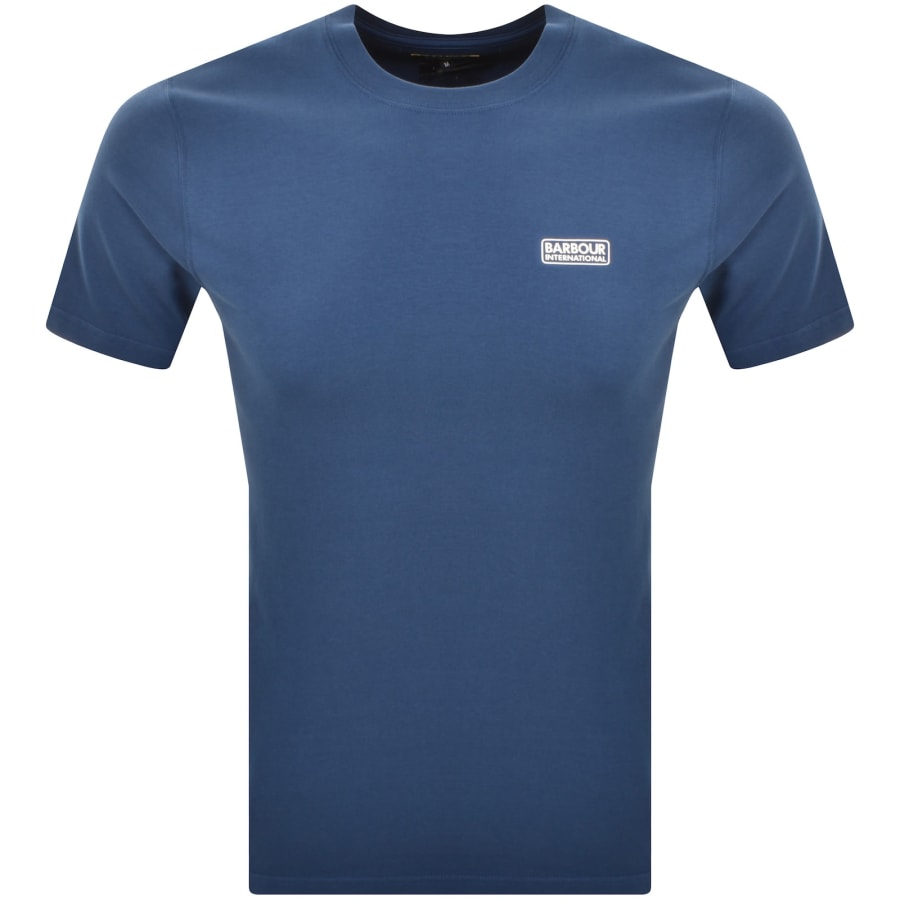 Image number 1 for Barbour International Small Logo T Shirt Blue