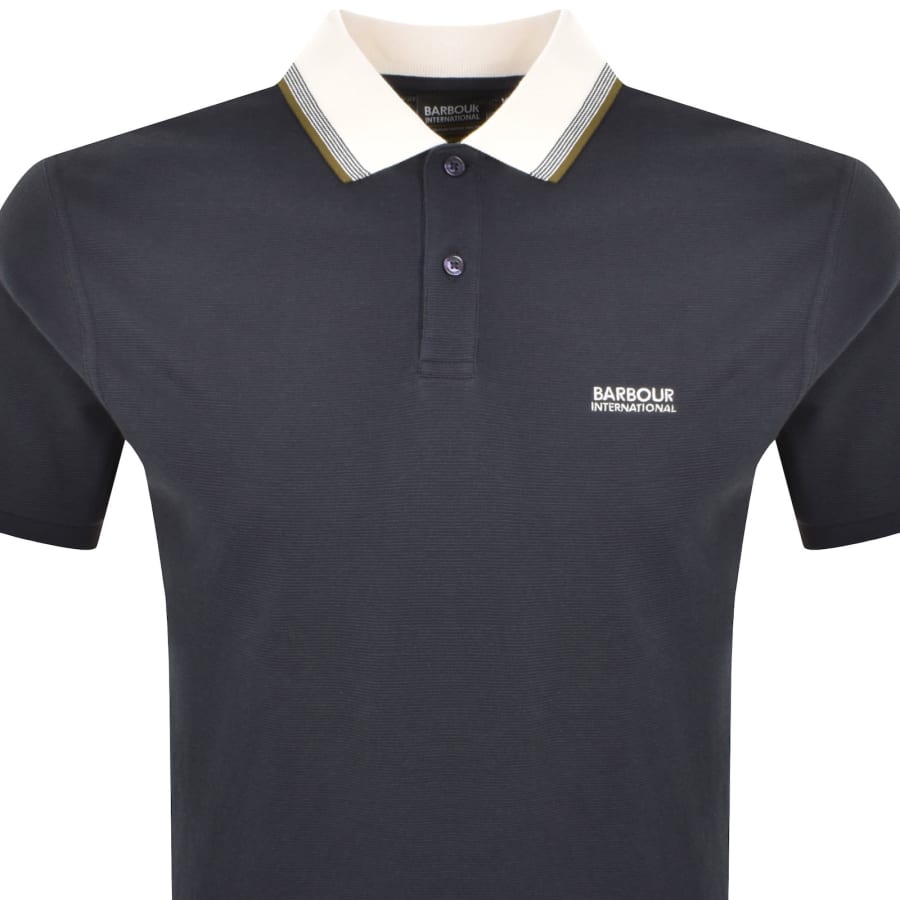 Image number 2 for Barbour International Vase Polo T Shirt Navy