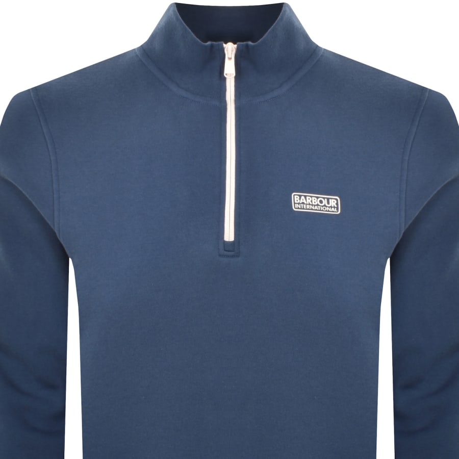 Image number 2 for Barbour International Clipper Sweatshirt Blue