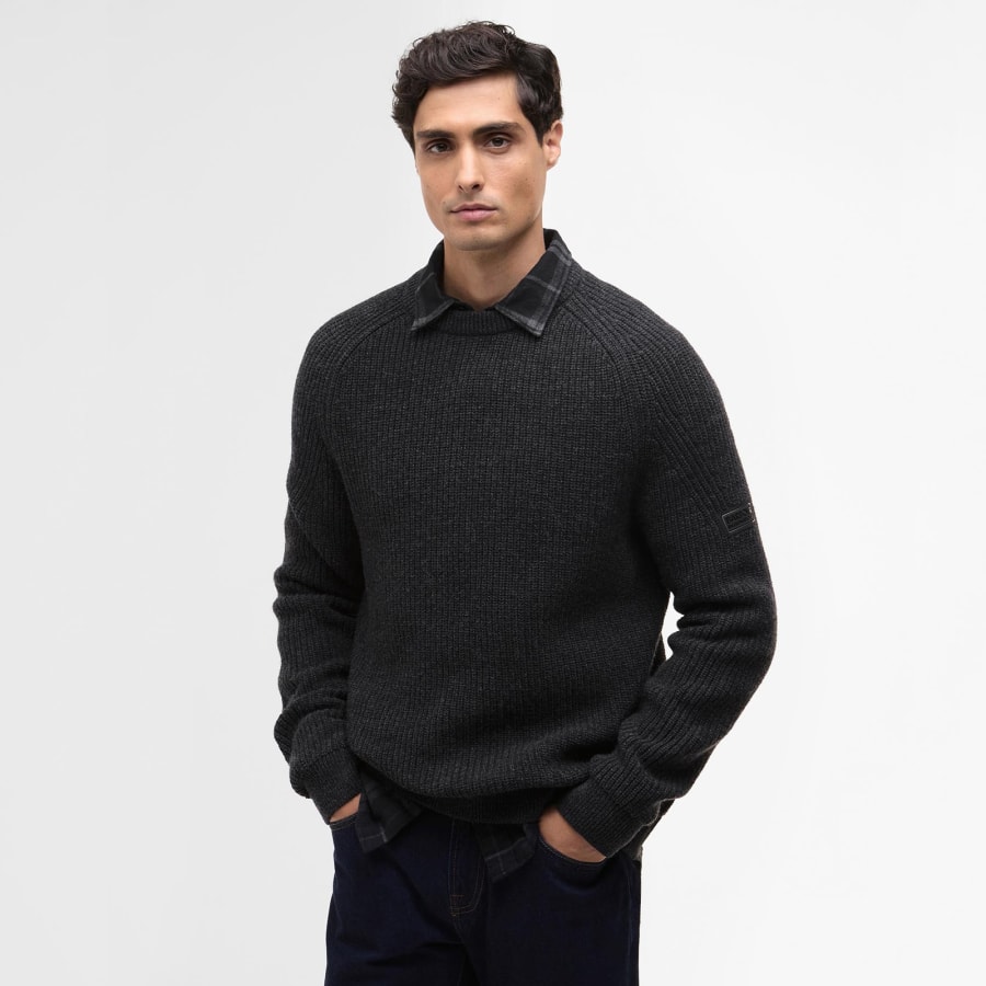 Image number 5 for Barbour International Chester Jumper Grey