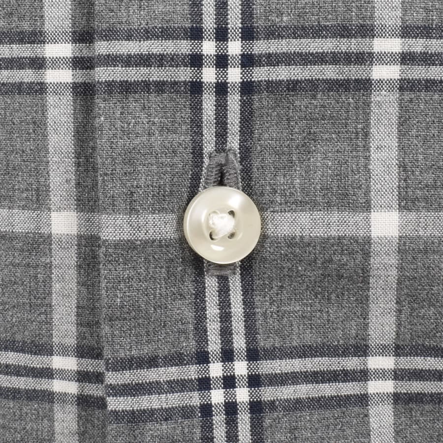 Image number 4 for Barbour Bramham Checked Tailored Shirt Grey