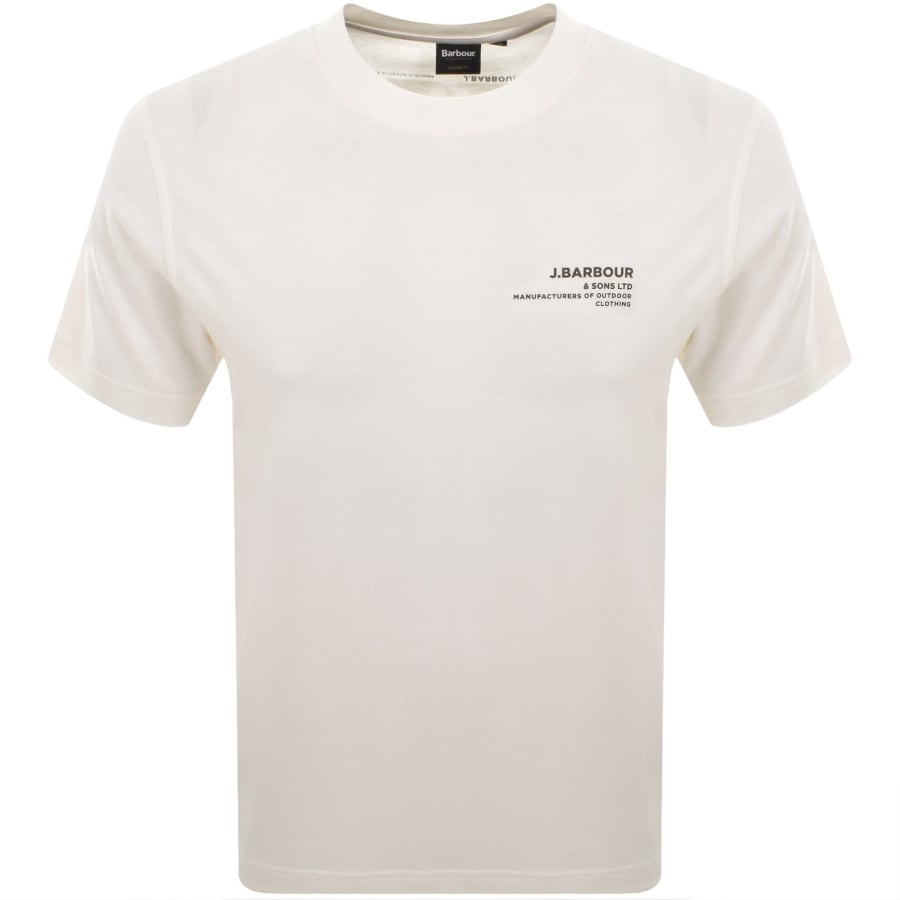 Image number 2 for Barbour Parkend Photographic T Shirt White
