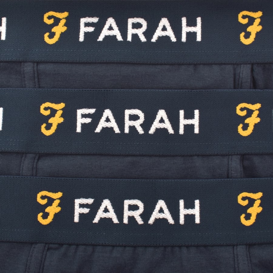 Image number 3 for Farah Aveleer 3 Pack Trunks Navy