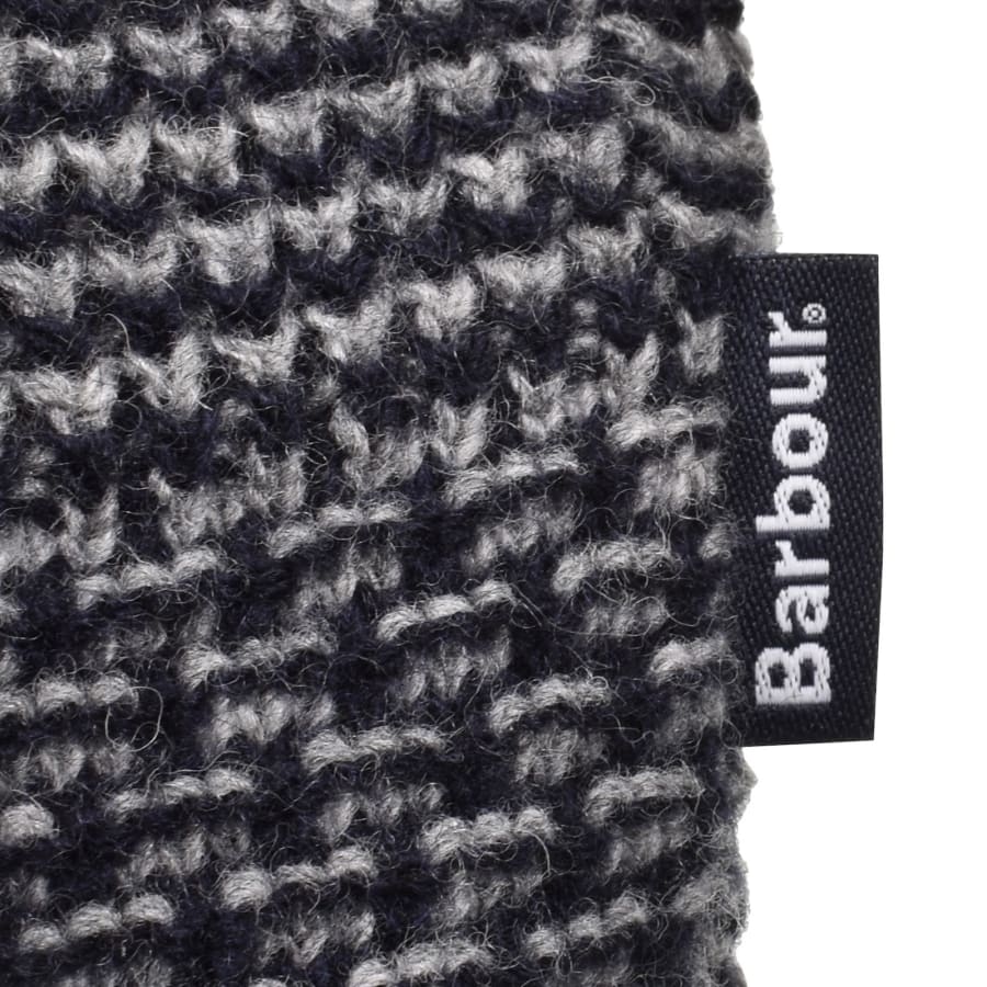 Image number 4 for Barbour Helmsley Full Zip Knitted Jumper Navy