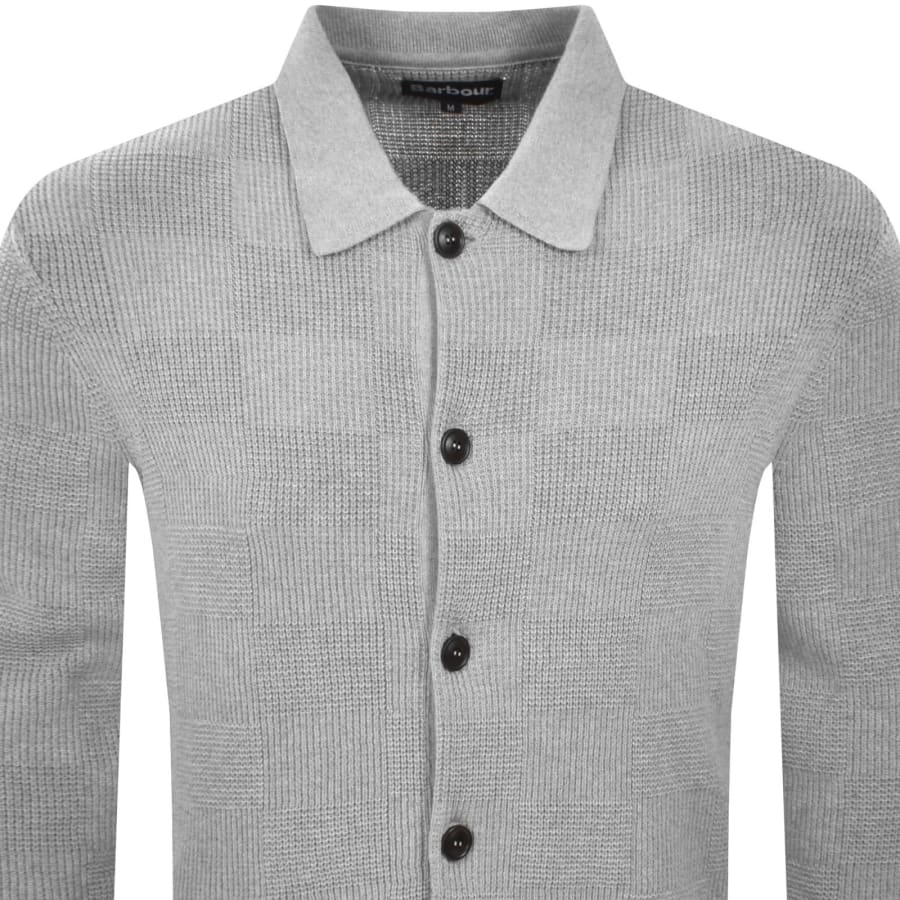 Image number 2 for Barbour Falton Button Down Jumper Grey