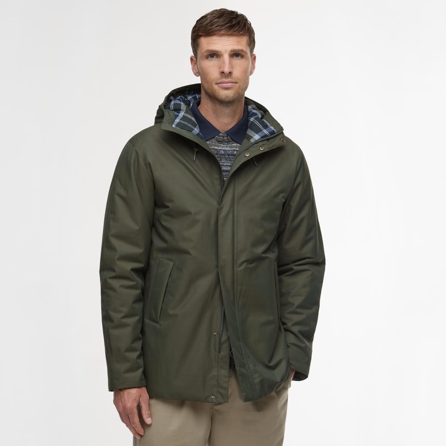 Image number 5 for Barbour Lorden Showerproof Jacket Green