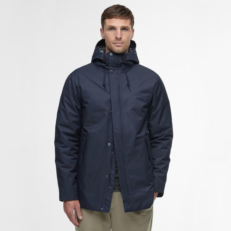 Image number 5 for Barbour Lorden Showerproof Jacket Navy
