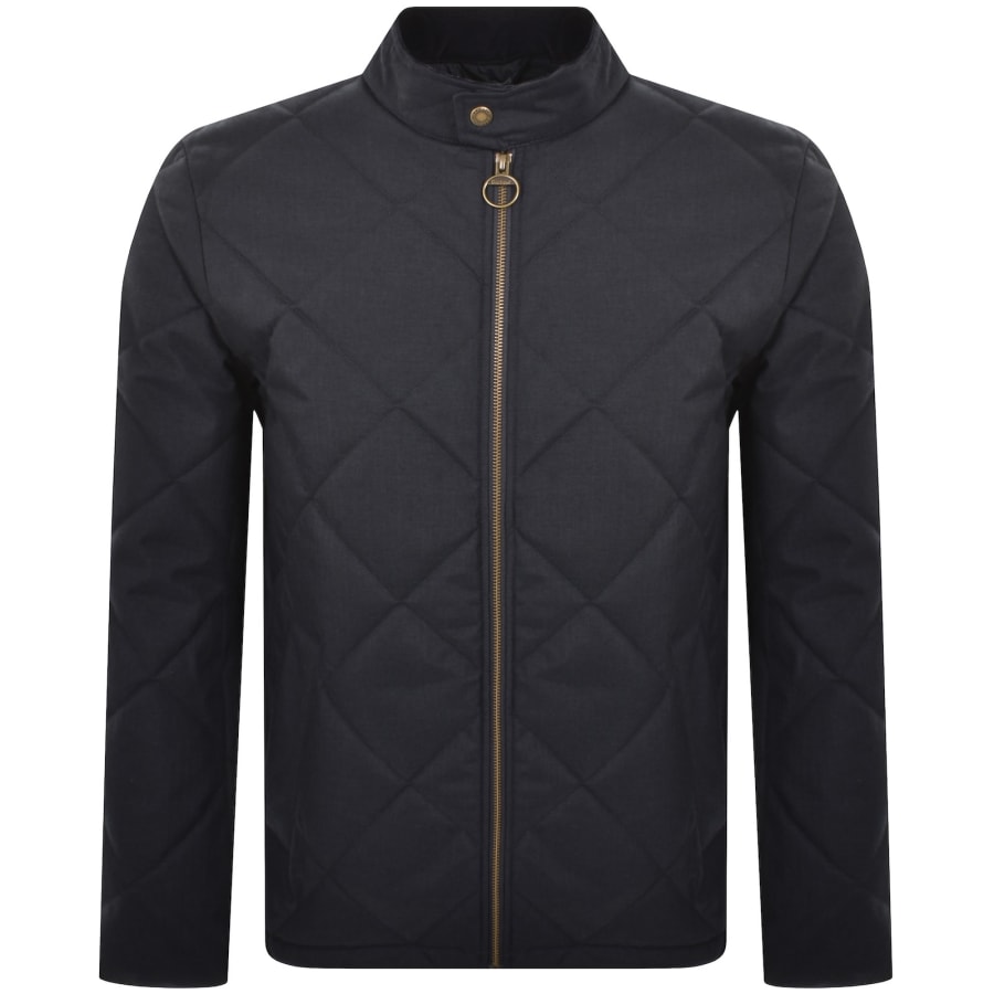 Image number 1 for Barbour City Harrington Quilted Jacket Navy