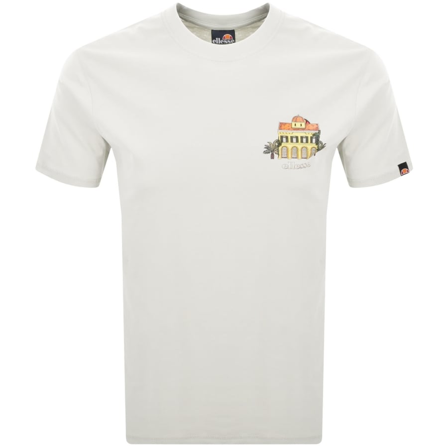 Image number 2 for Ellesse Plazzo Logo T Shirt White