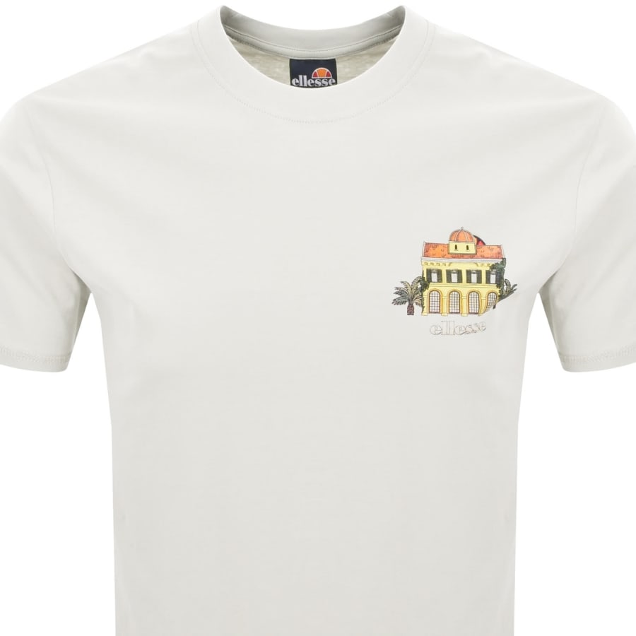 Image number 3 for Ellesse Plazzo Logo T Shirt White