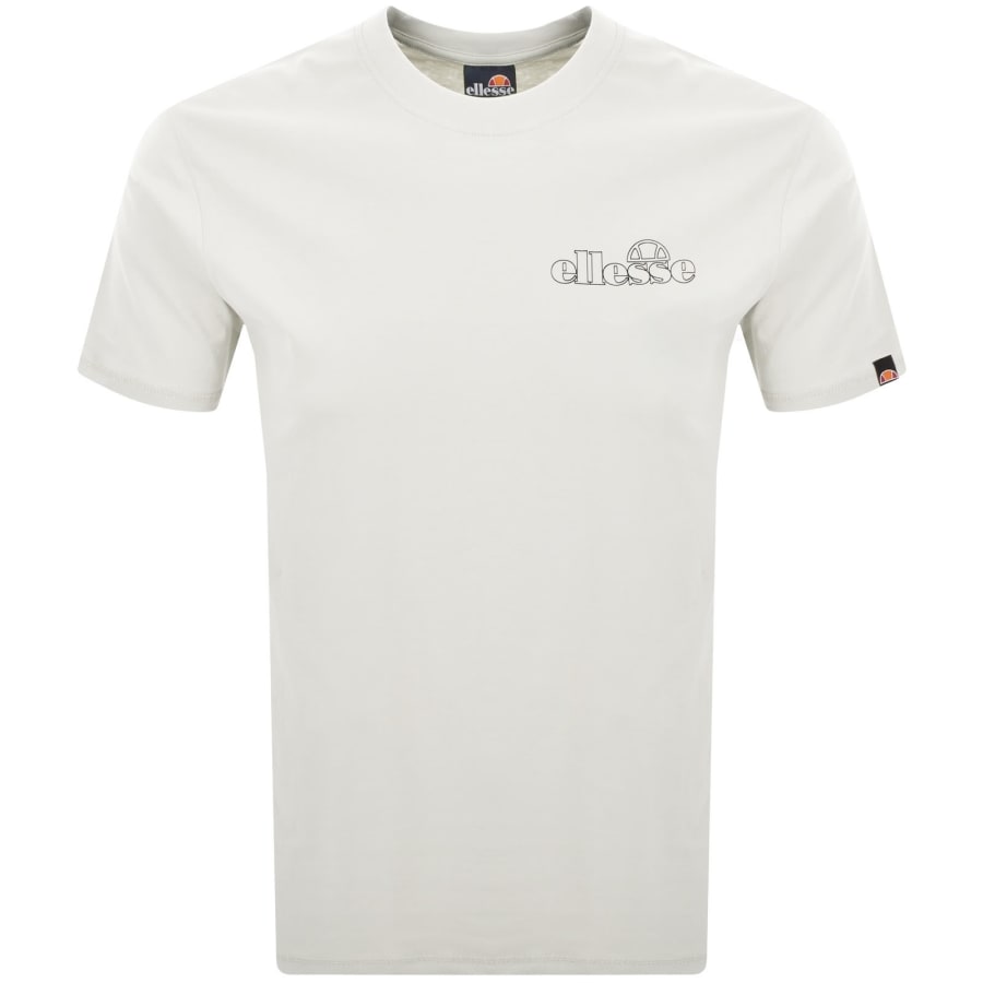 Image number 2 for Ellesse Memoralia Logo T Shirt White
