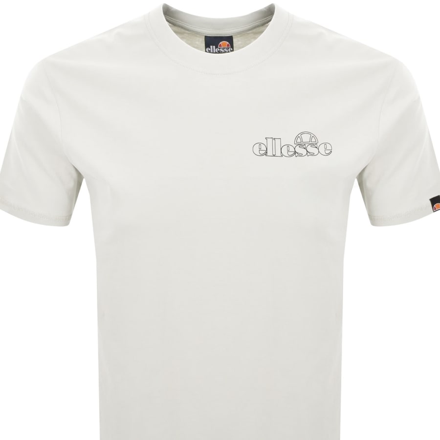Image number 3 for Ellesse Memoralia Logo T Shirt White