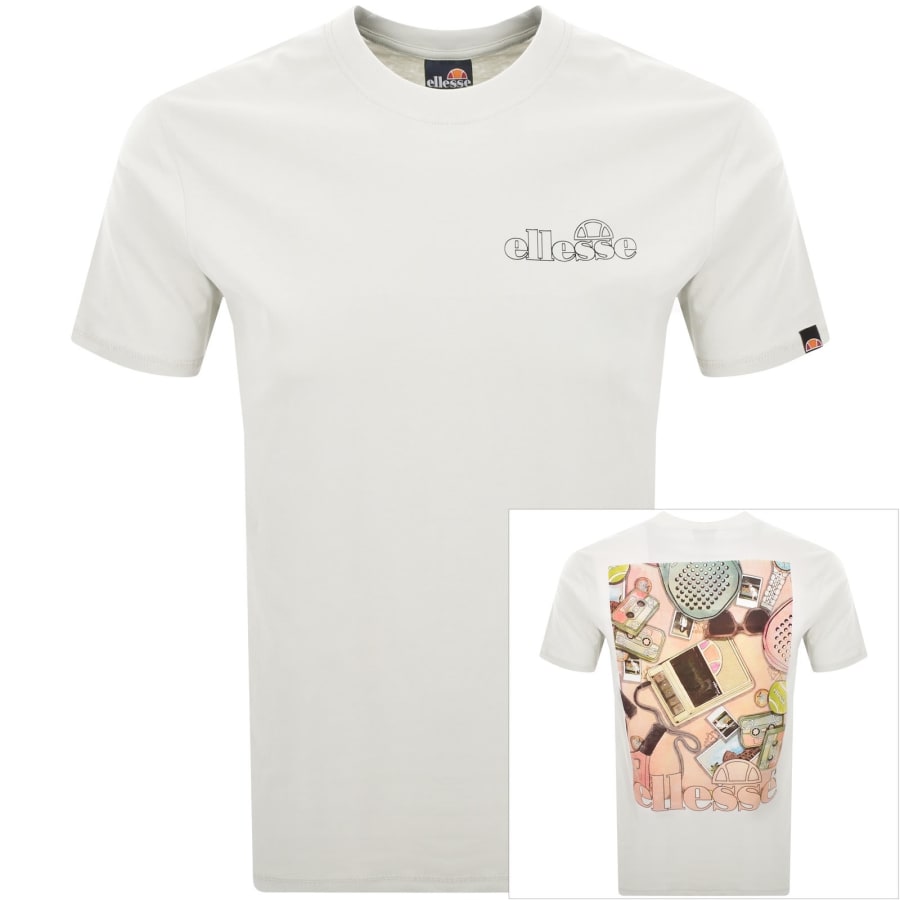 Image number 1 for Ellesse Memoralia Logo T Shirt White