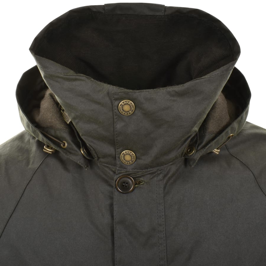 Image number 4 for Barbour Beaufort Wax Jacket Green
