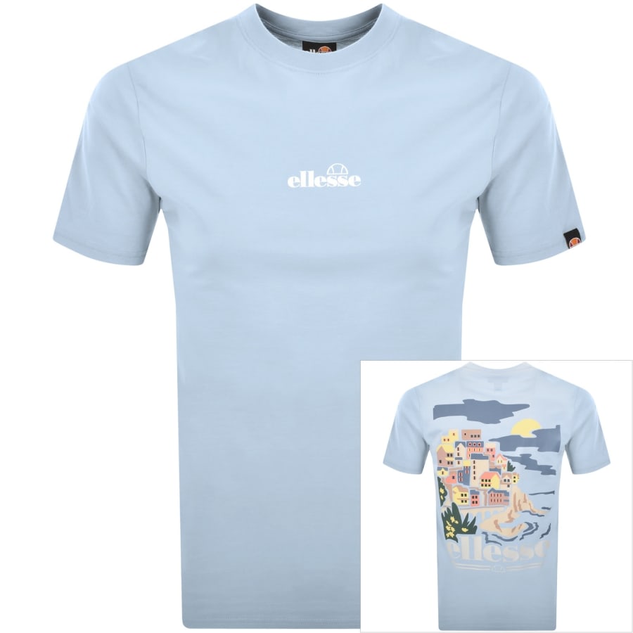 Image number 1 for Ellesse Marosa Logo T Shirt Blue