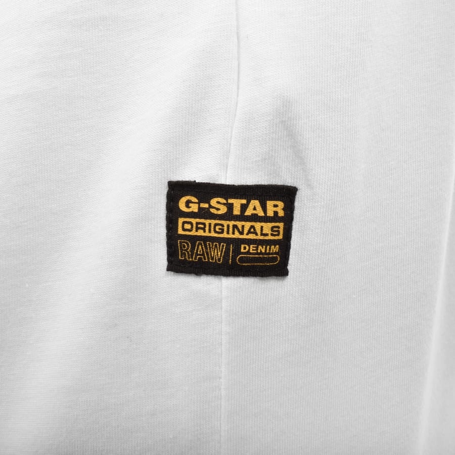 Image number 4 for G Star Originals Logo T Shirt White