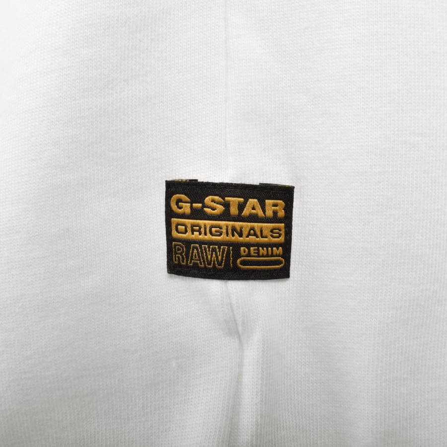 Image number 4 for G Star Originals Logo T Shirt White