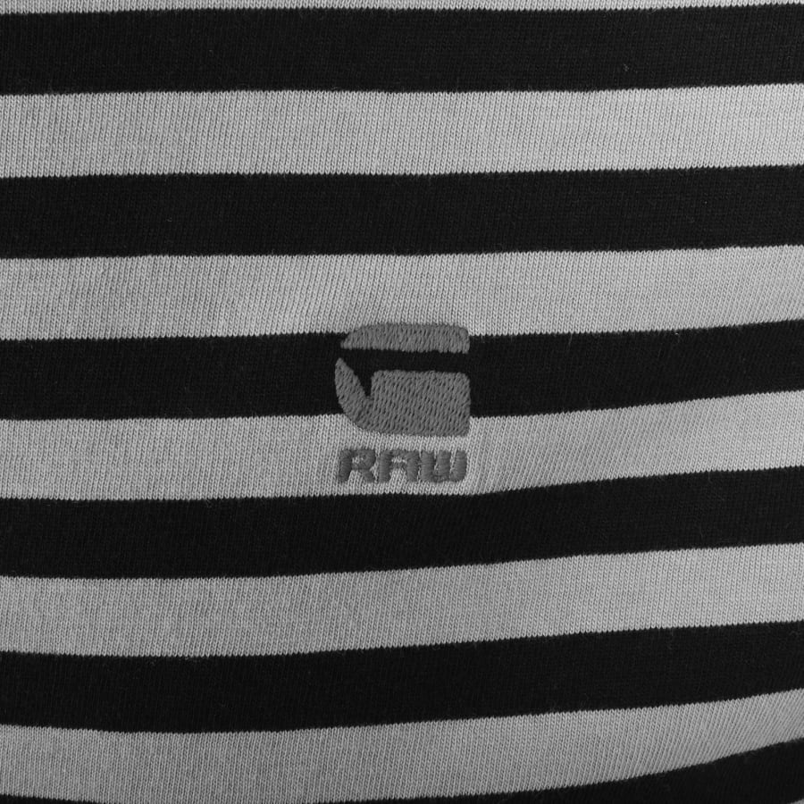 Image number 3 for G Star Nifious Striped T Shirt Black