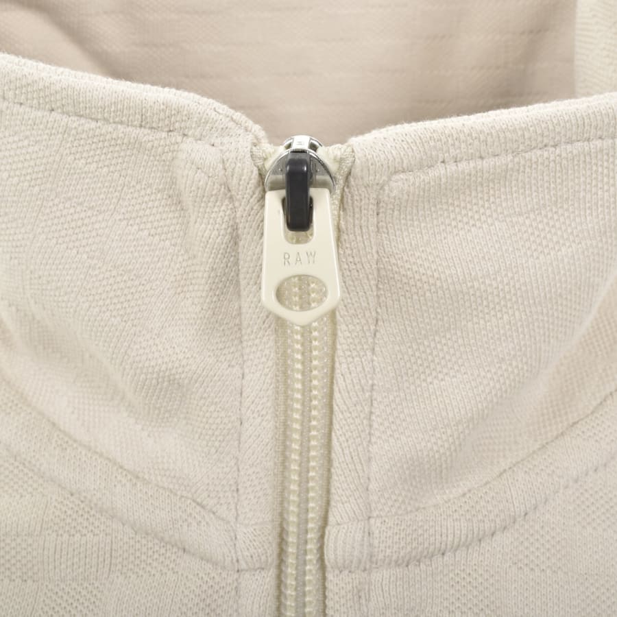 Image number 5 for G Star Half Zip Chequered Tweeter Sweatshirt Beige