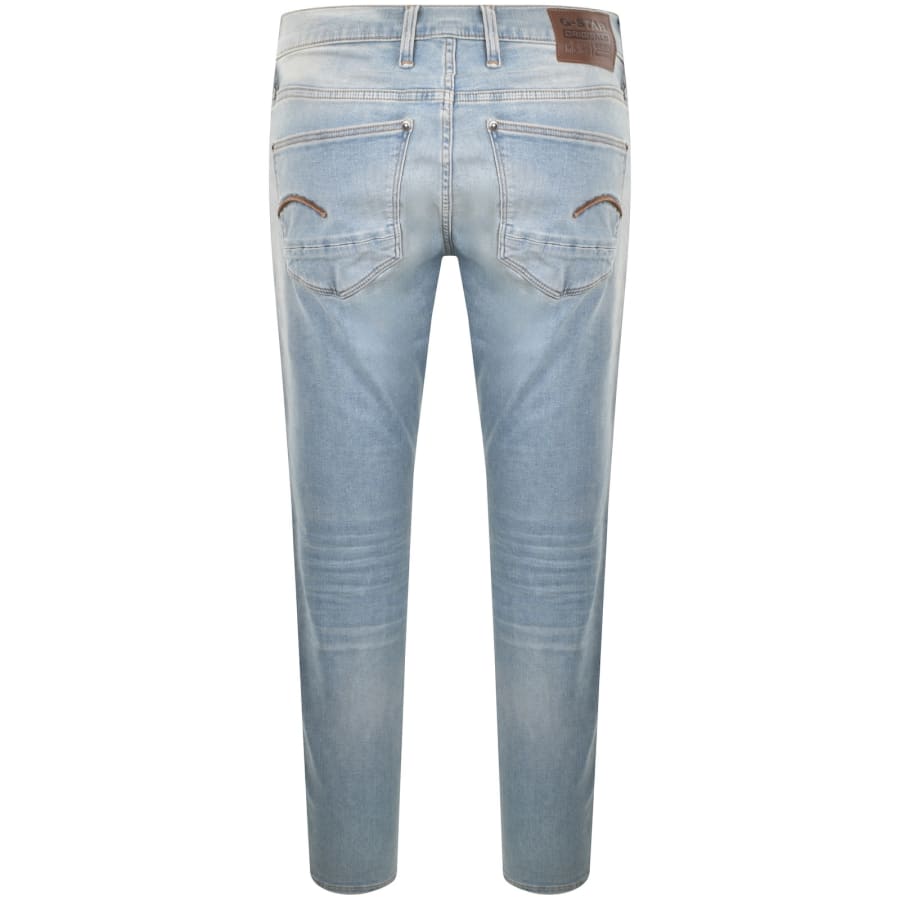 Image number 3 for G Star Revend Skinny Jeans Light Wash Blue