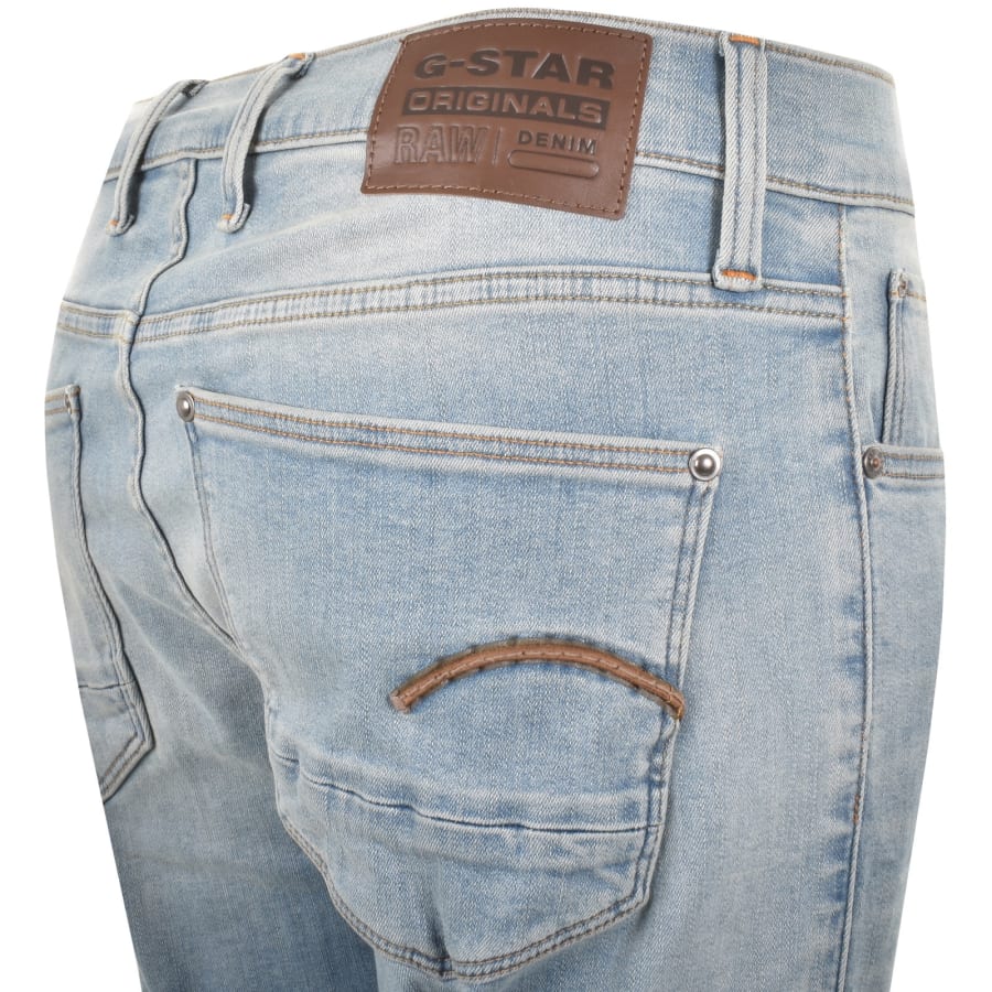Image number 4 for G Star Revend Skinny Jeans Light Wash Blue