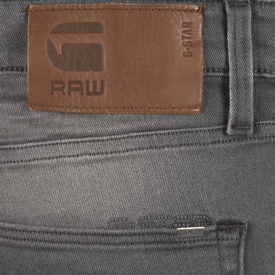 Image number 3 for G Star 3301 Slim Fit Denim Shorts Grey