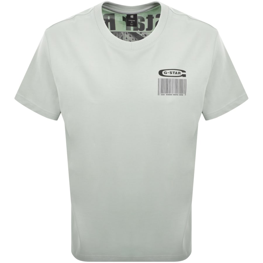 Image number 2 for G Star Loose Fit Barcode T Shirt Green