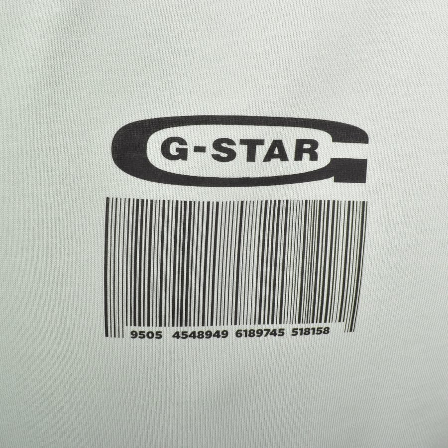 Image number 4 for G Star Loose Fit Barcode T Shirt Green