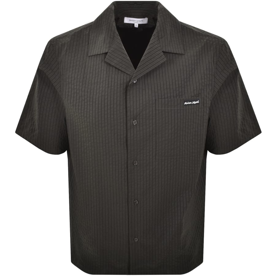 Image number 1 for Maison Kitsune Resort Shirt Green