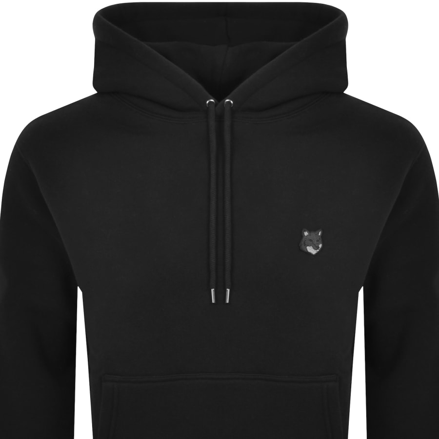 Image number 2 for Maison Kitsune Fox Head Hoodie Black